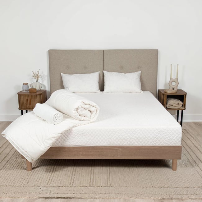 Pack Couette, Oreillers DUVET Couleur blanc <span itemprop=