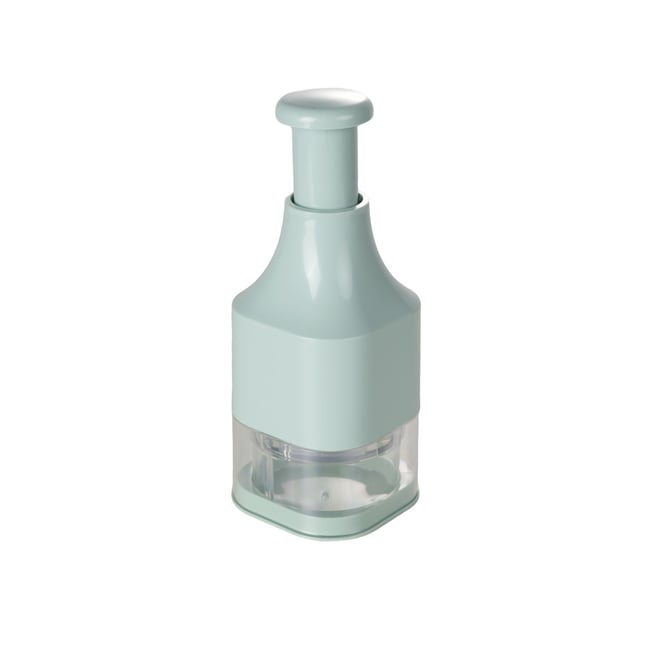 Hachoir à ail en polypropylène blanc-transparent <span itemprop=