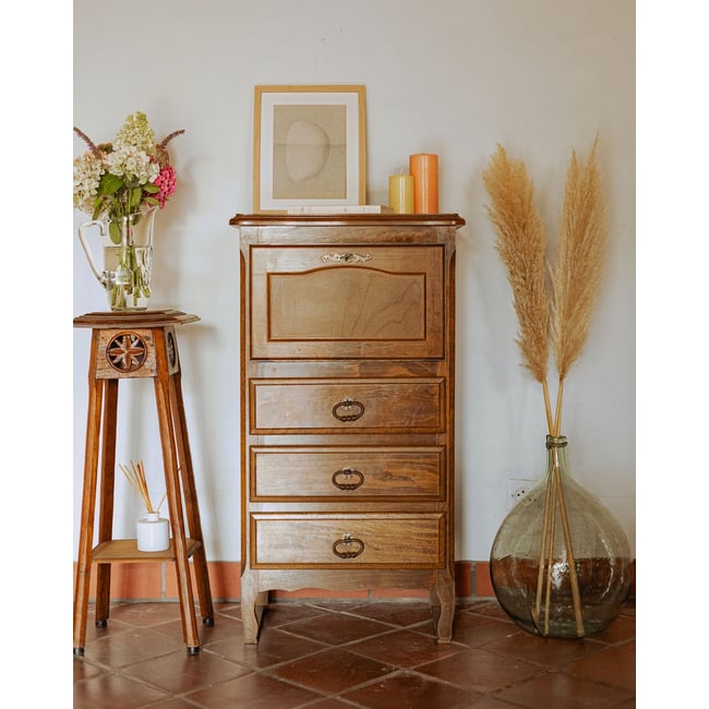 Semainier de campagne anglaise Valery N°122 - Bon état Couleur bois foncé <span itemprop=