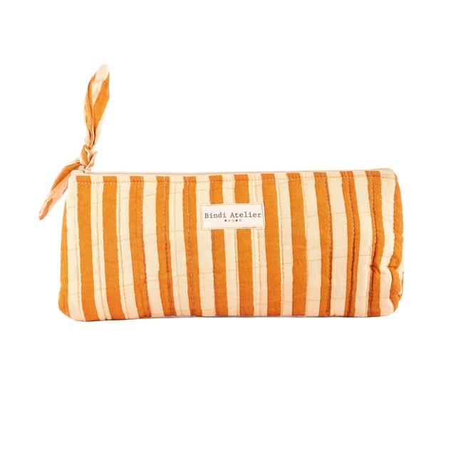 Trousse écolier en coton matelassé - BINDI ATELIER