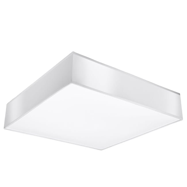 Plafonnier PVC Blanc E27 3 Horus Couleur blanc <span itemprop=