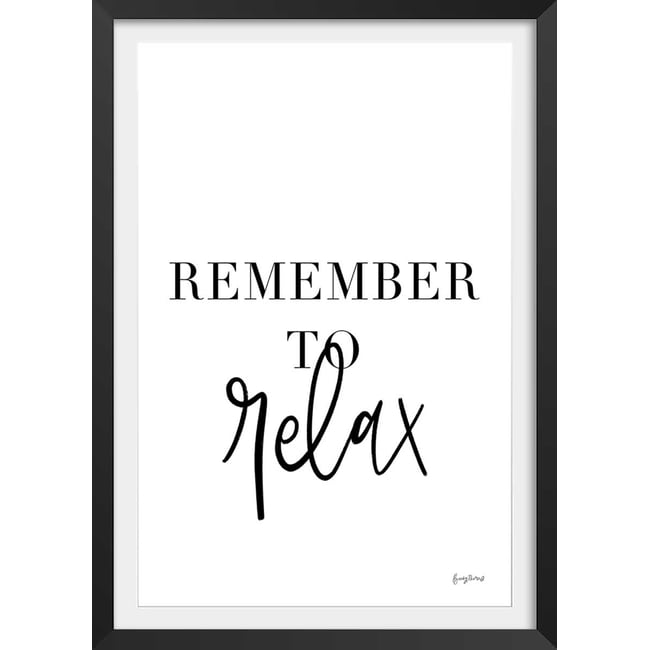 Poster remember to relax - HEXOA