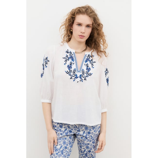 Chemise Cangelie blanc <span itemprop=