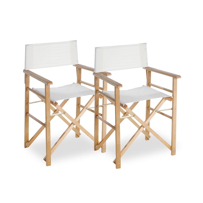 2 klappbare Sessel Monaco beige <span itemprop=