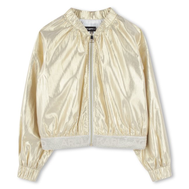 Cardigan de cérémonie zippé golden <span itemprop=