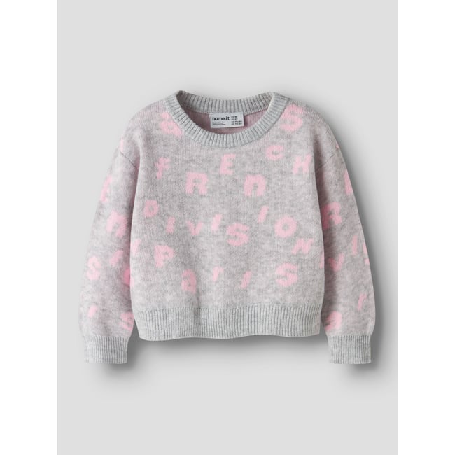 Pull En Maille Coupe classique gris - light grey melange <span itemprop=