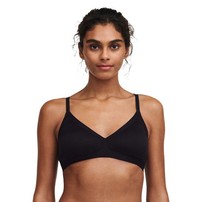 Soft Stretch Stripes Bralette, black, CHANTELLE