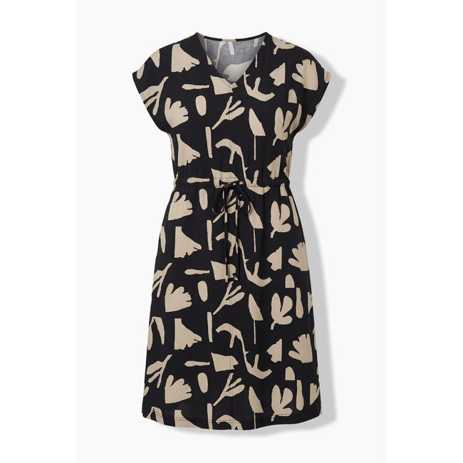 Robe maxi à fleurs noir <span itemprop=