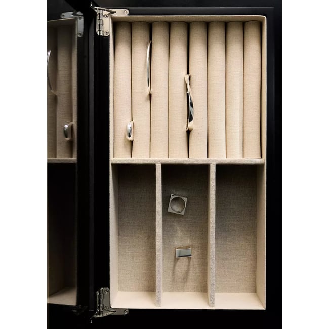 Boîte à bijoux en bois laqué Couleur noir <span itemprop=