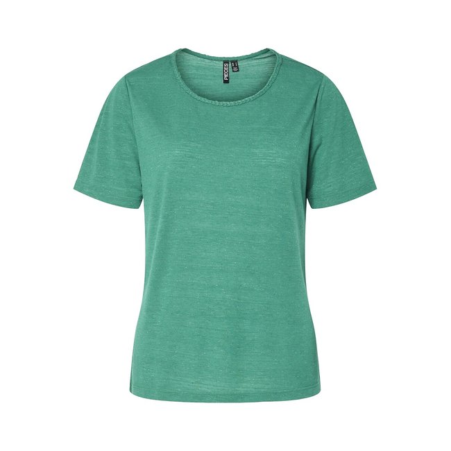 Camiseta de manga corta, cuello redondo - PIECES