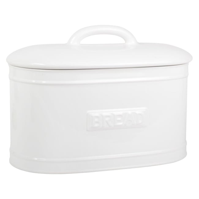 Boite à pain céramique  Bread Couleur blanc <span itemprop=
