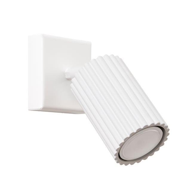 Applique Aluminium Blanc GU10 1 Karbon Couleur blanc <span itemprop=