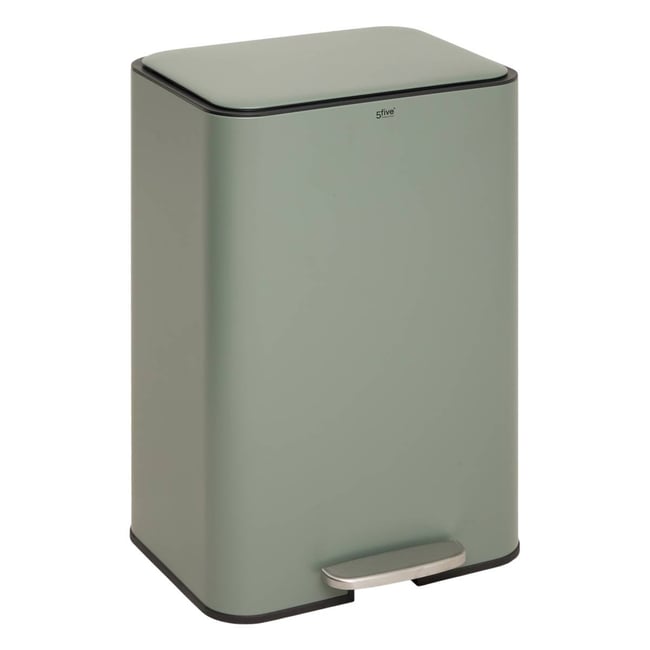 Poubelle rectangulaire à pédale en acier DELTA - 5FIVE SIMPLY SMART