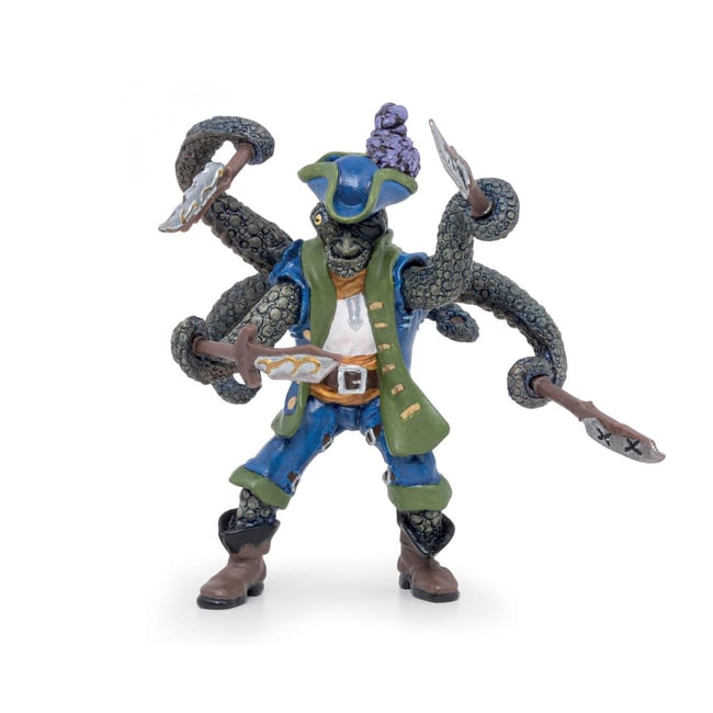 Figurine Pirate mutant pieuvre bleu <span itemprop=