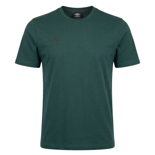 Tee shirt coton 160GSM vert sapin/noir <span itemprop=