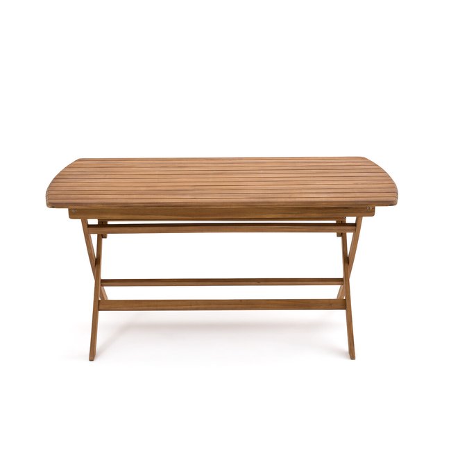 Palera Folding Acacia Garden Table, acacia, LA REDOUTE INTERIEURS