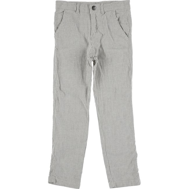 Pantalon - Très bon état gris <span itemprop=