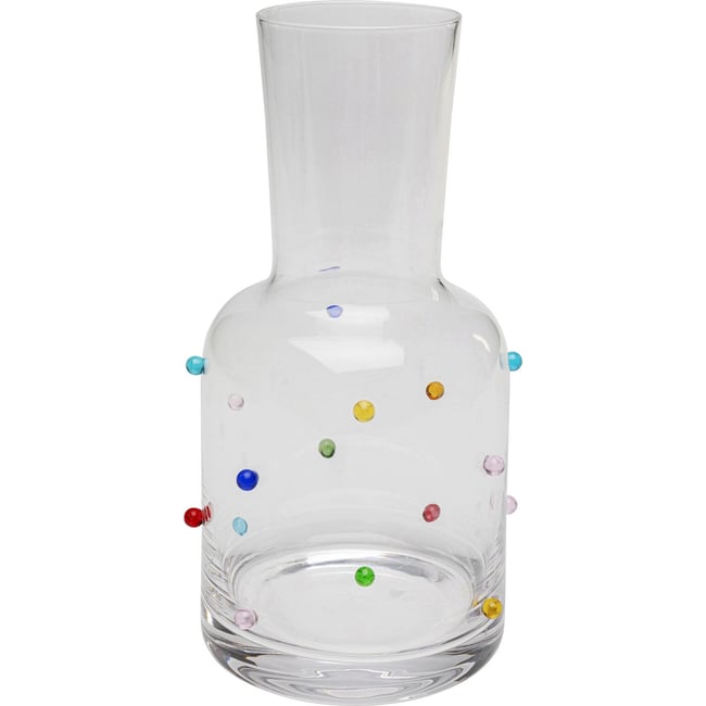 Carafe en verre, PARTY DOTS Couleur transparent <span itemprop=