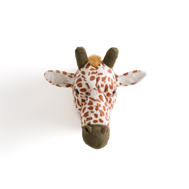 Decoración de pared infantil de cabeza de jirafa, Hayi beige <span itemprop=