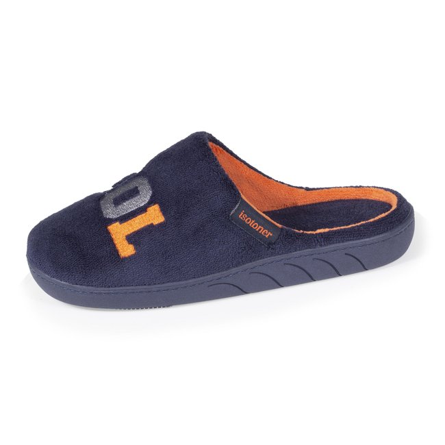Chaussons Mules Micro-éponge bleu <span itemprop=