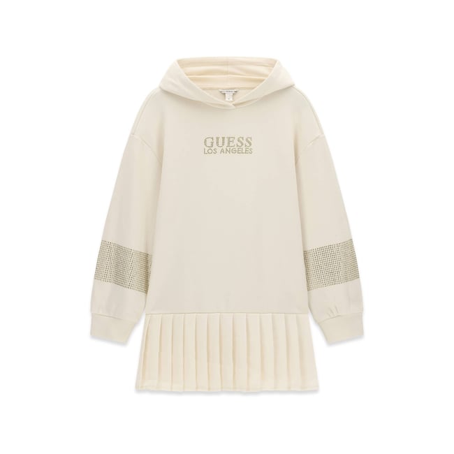 Robe En Coton À Capuche - GUESS KIDS