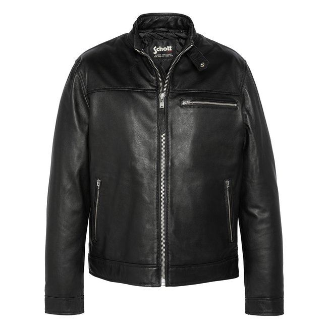 Blouson motard, cuir d'agneau - SCHOTT