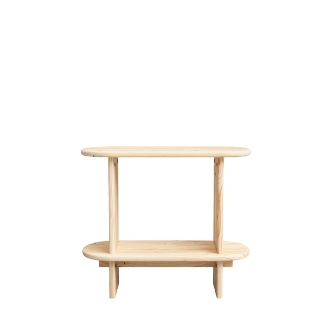 Table d’appoint sapin marron clair 70 cm - AUREA - HANNUN