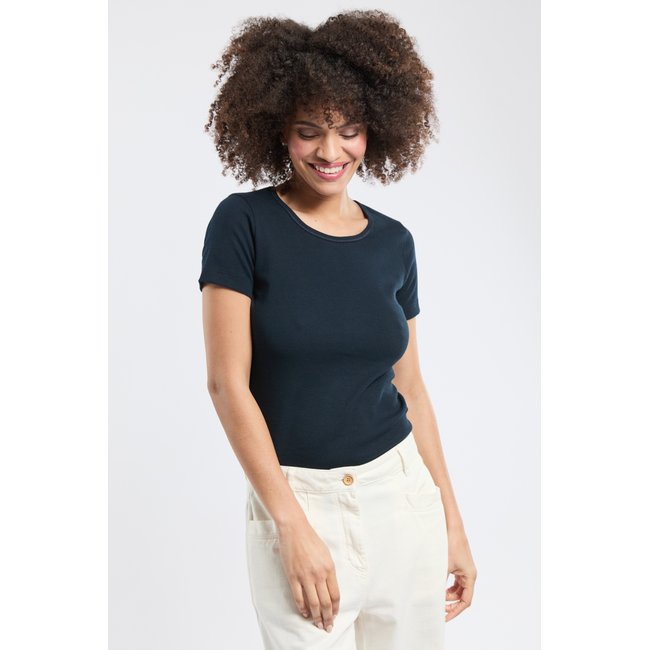 T-shirt uni col rond en coton PLOGOFF - ARMOR-LUX