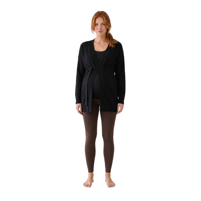 Gilet de grossesse et allaitement noir <span itemprop=