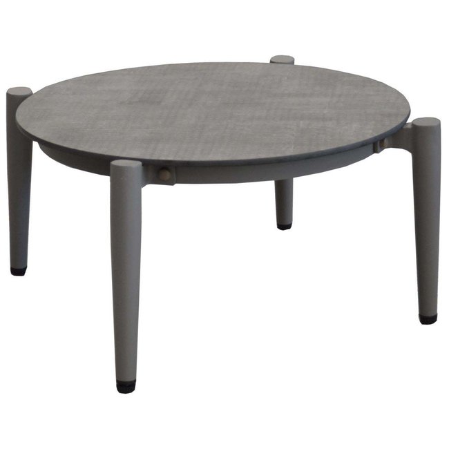 Table basse jardin rétro en aluminium 54 cm Dublin Taupe et luna taupe et luna <span itemprop=