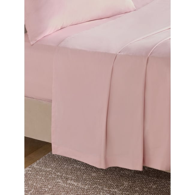 Drap-housse en coton majoritaire rose blush <span itemprop=