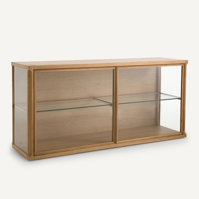 Iéna Oak Display Cabinet, Designed by E.by E. Gallina, natural oak, AM.PM