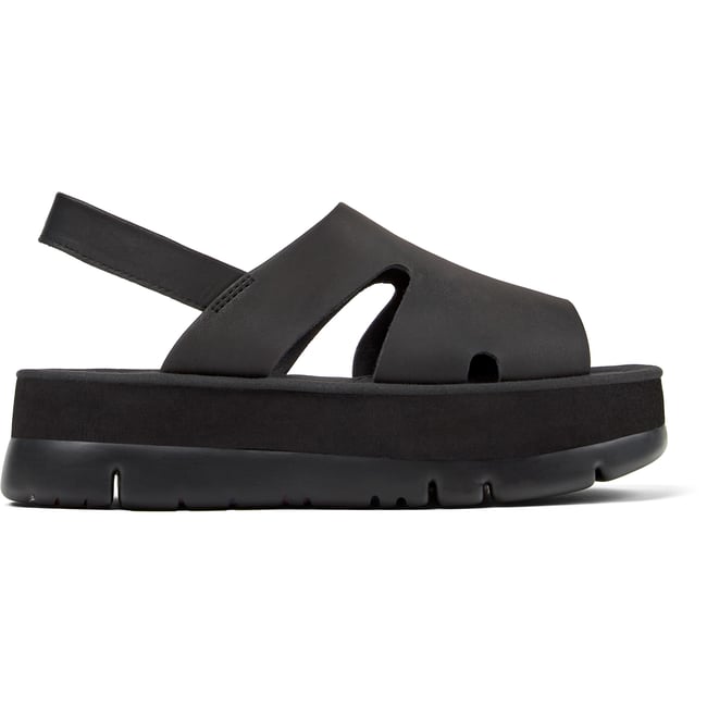 Sandales Oruga Up Cuir noir <span itemprop=