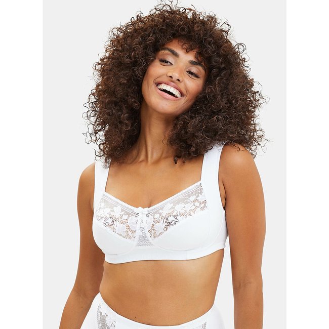 Sujetador push-up sin aros Jeanne blanco <span itemprop=