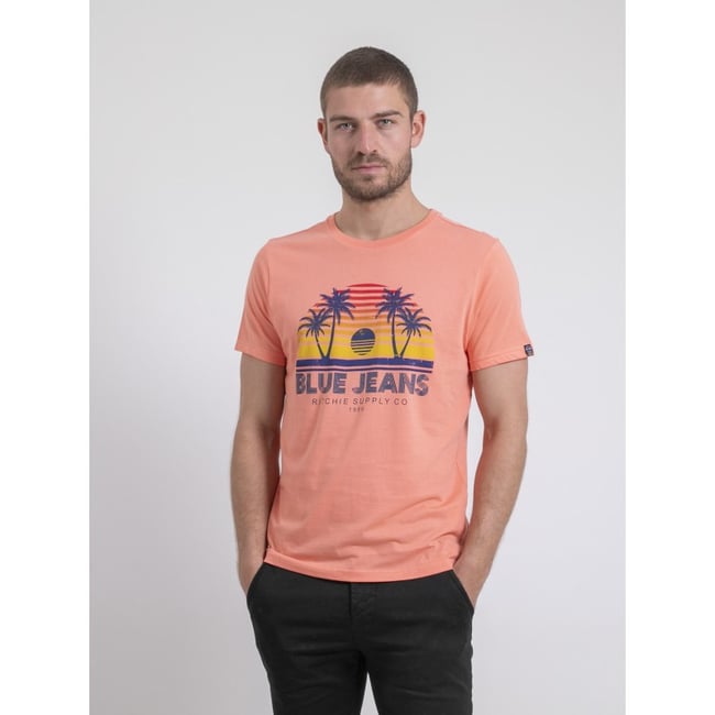 T-shirt Col Rond Pur Coton Napour - RITCHIE