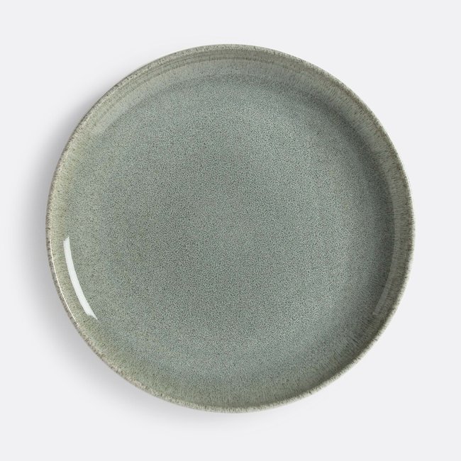 Lot 6 assiettes plates, Paloum Couleur vert <span itemprop=