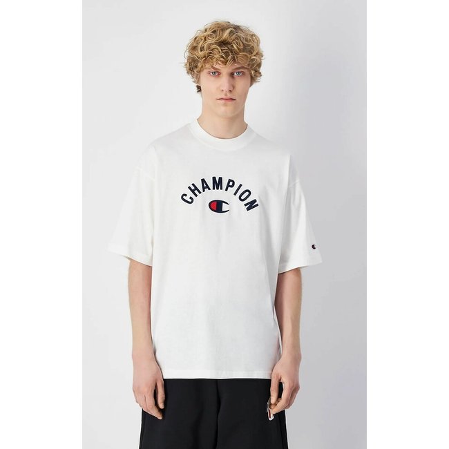 Camiseta de manga corta con logo en semicírculo - CHAMPION