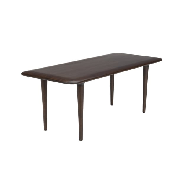 Table basse design carré en bois, L.85 , ELROY Couleur marron <span itemprop=