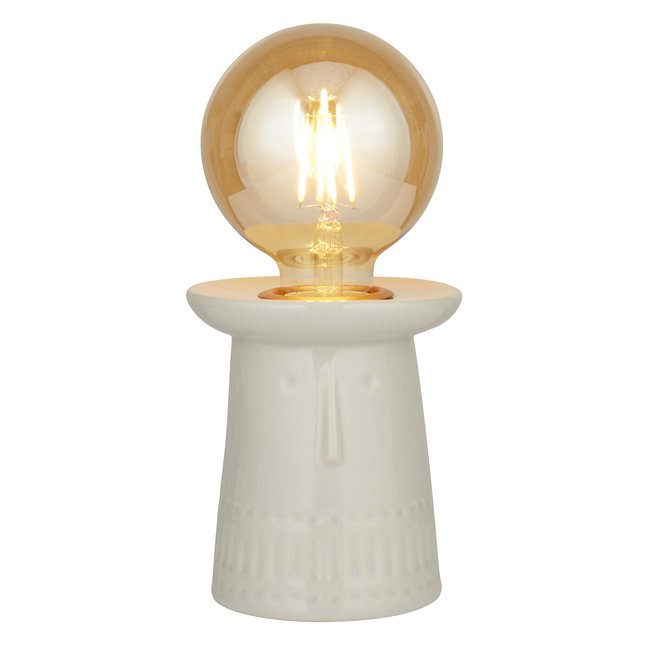 Lucas Carved Base Ceramic Table Lamp - SO'HOME