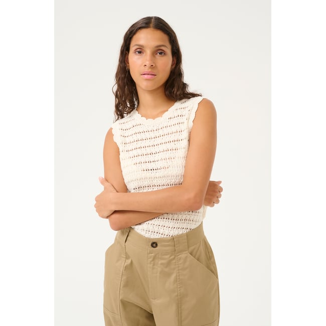 Blouse with short sleeve blanc egret <span itemprop=