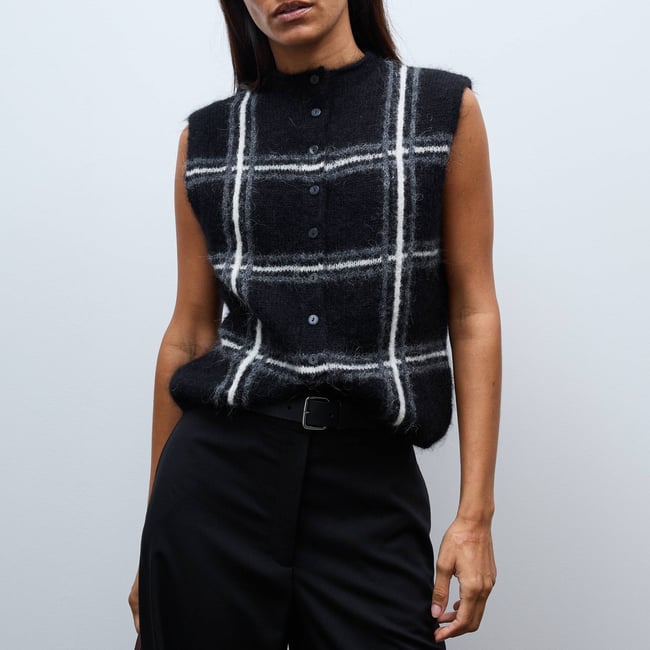 Cardigan sans manche en Alpaga - MONOPRIX