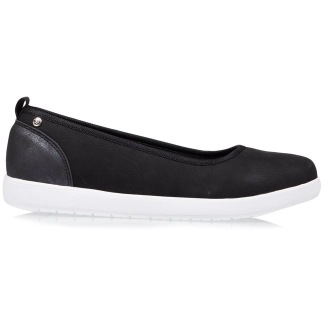 Ballerines slip on, confortables, souple et légères noir <span itemprop=
