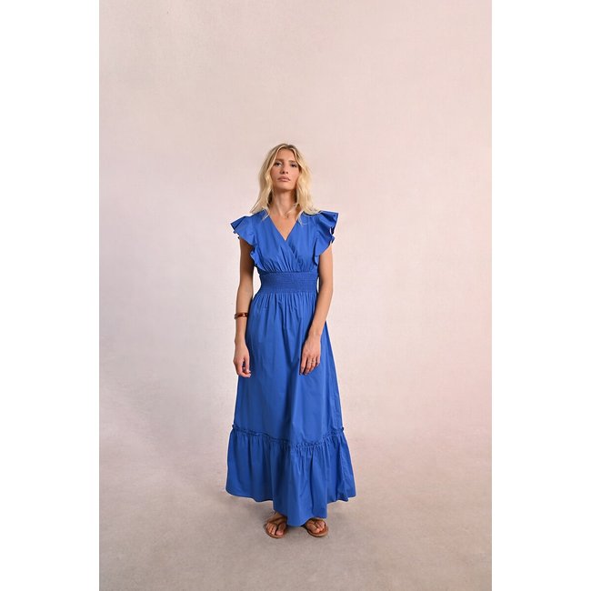 Long-Sleeves Mini-Dress with Ruffles - MOLLY BRACKEN
