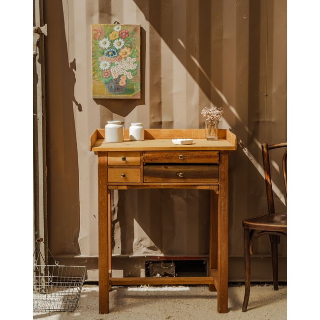 Meuble de bijoutier en bois Fernand N°390 - Bon état Couleur bois foncé <span itemprop=