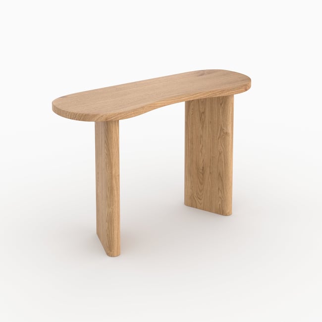 Console en bois massif de mindi - BRANDAN Couleur marron clair <span itemprop=