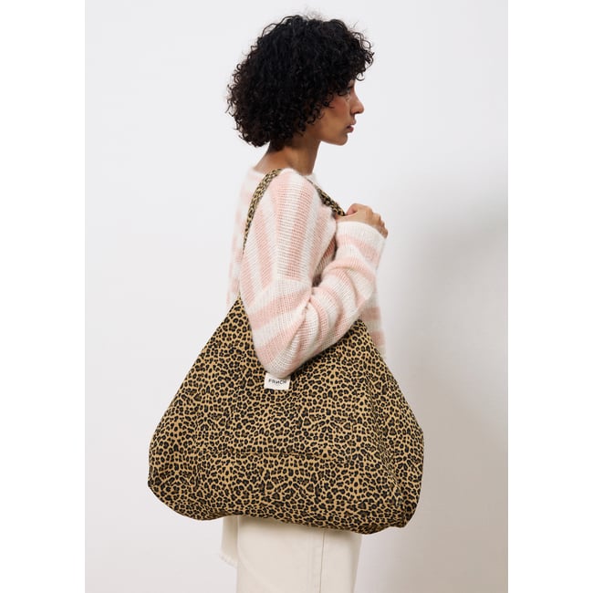 Sac  en coton VIDA leopard <span itemprop=