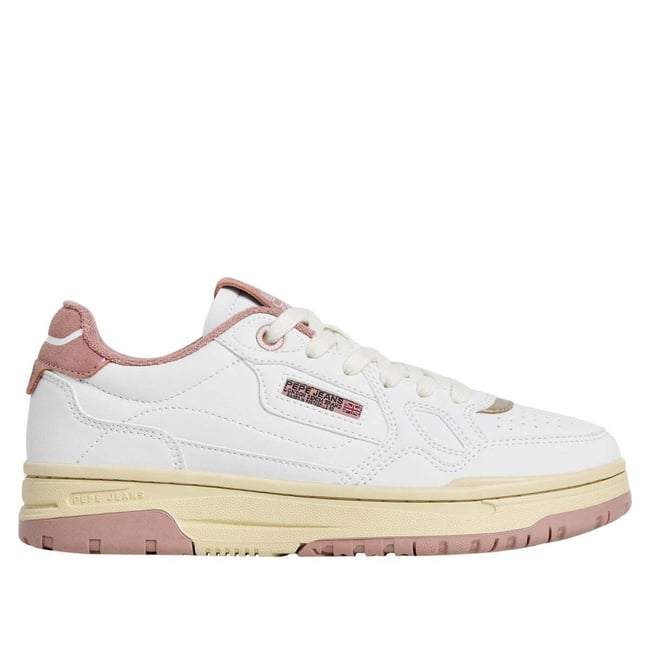Chester - Baskets Avec Détails En Daim blanc <span itemprop=