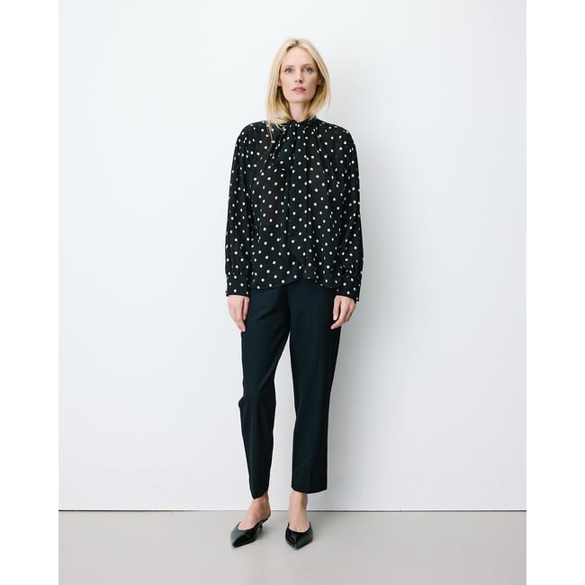 Blusa estampada con lunares, ANGELICA estampado lunares <span itemprop=