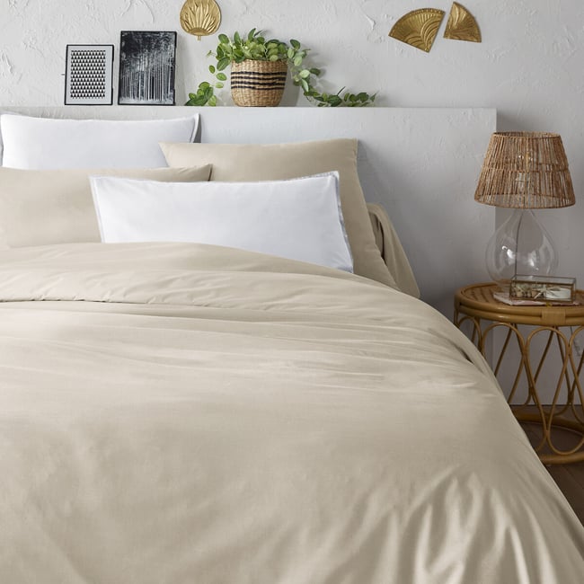 Housse de couette unie percale coton bio Scenario - LA REDOUTE INTERIEURS