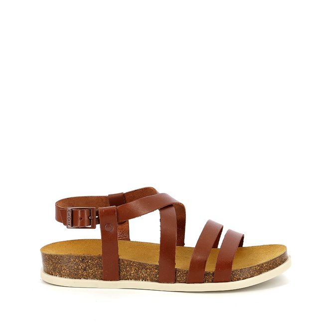 Ledersandalen Kick Alice, hergestellt in Europa braun <span itemprop=